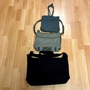 A bundle of 3 The Sak purses